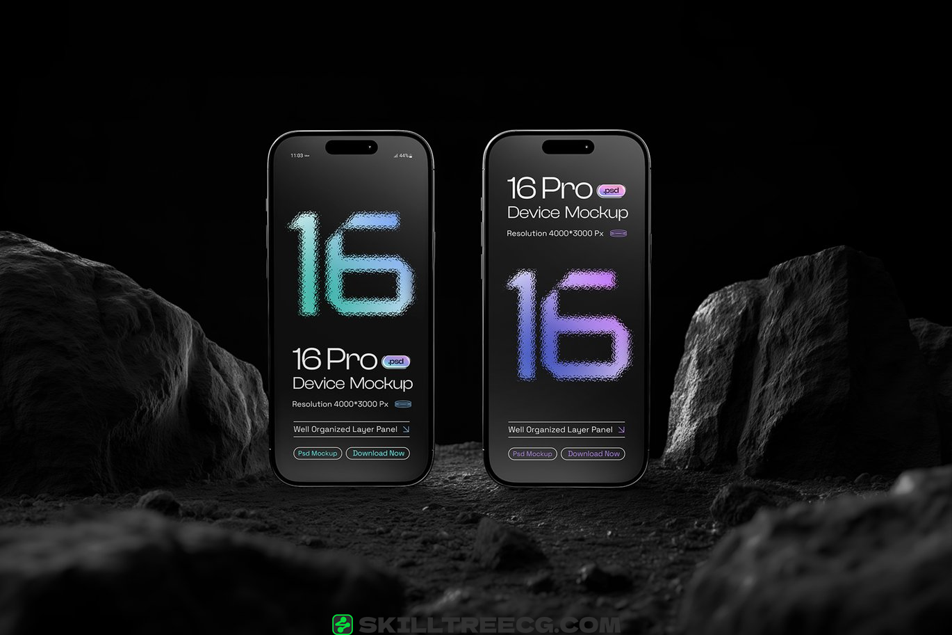 图片[2]-iPhone 16 Pro Mockup Set（500841）-技能树